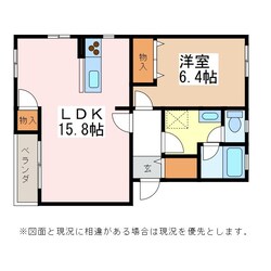 松本駅 徒歩33分 3階の物件間取画像